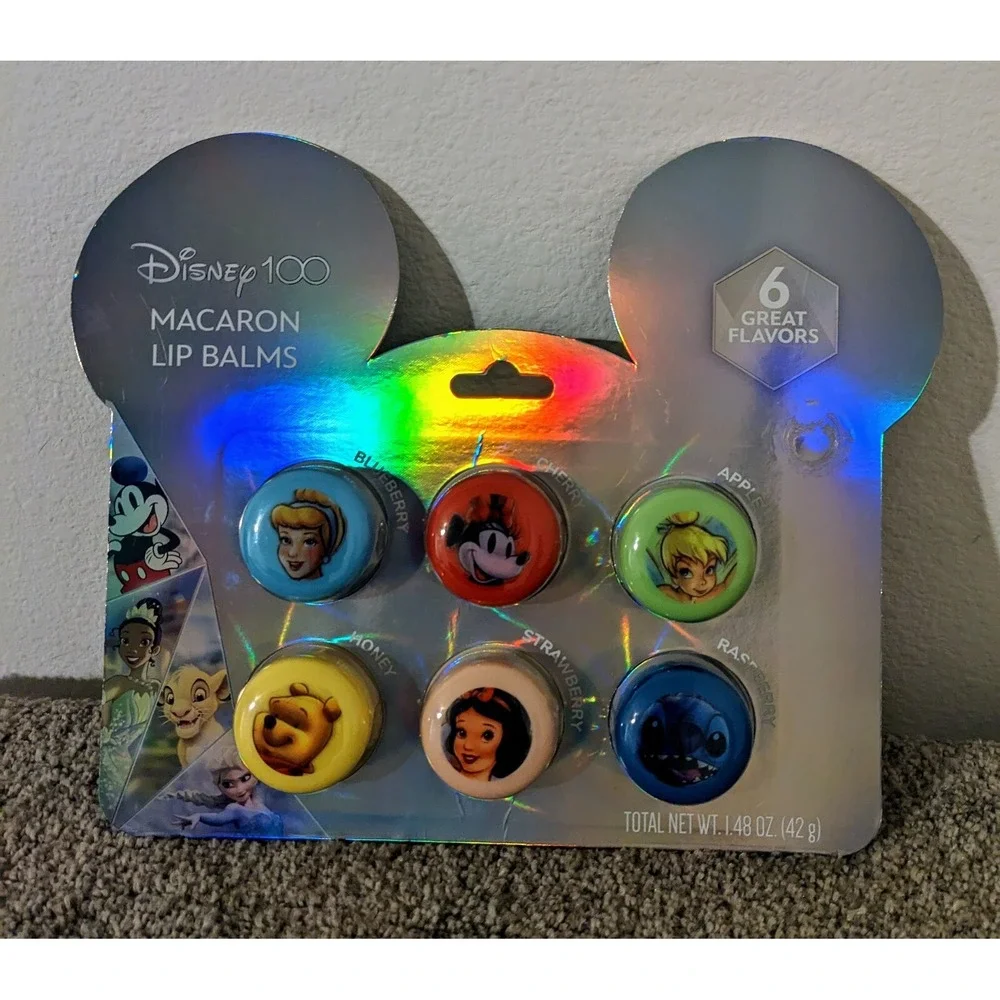 Disney 100 Macaron Lip Balms 6 Great Flavors New Mickey‎ Princesses